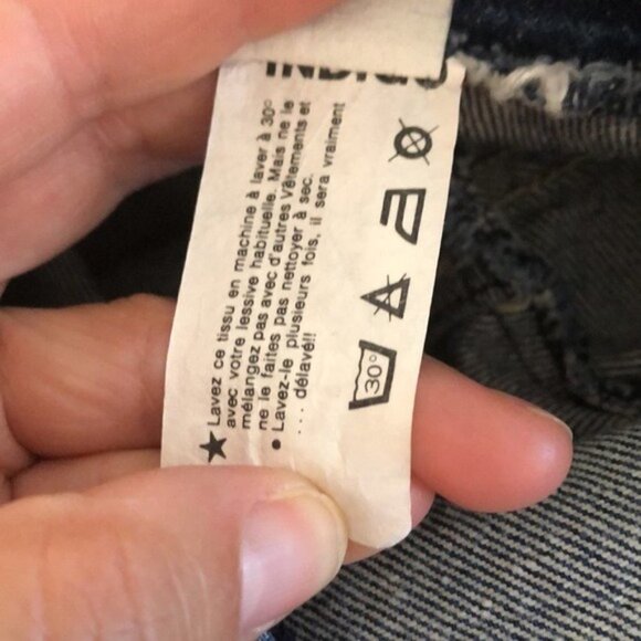 Jean St. Germain Paris Jeans Womens Size 40 Vintage Blue Denim Zipper Button - Picture 5 of 11